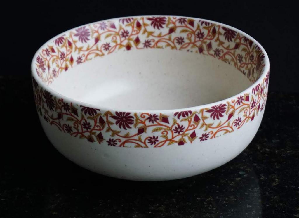 Red floral small bowl